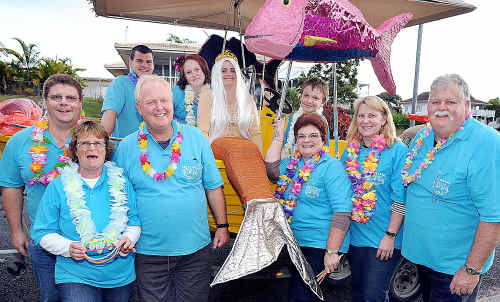 The Crazy Crabs Fishing Club entered a float in the Whale Festival parade. The Crazy Crabs Fishing Club entered a float in the Whale Festival parade.